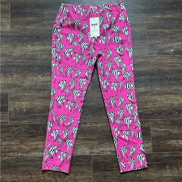 Tyler Boe Pants - NWT Tyler Boe Pink and White Fish Pants Leggings 6 New $178